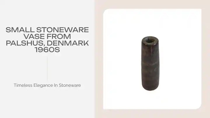 Small stoneware vase from Palshus, Denmark 1960s by@Outfy