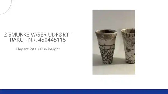 2 smukke vaser udf&oslash;rt i RAKU - nr. 450445115 by@Outfy