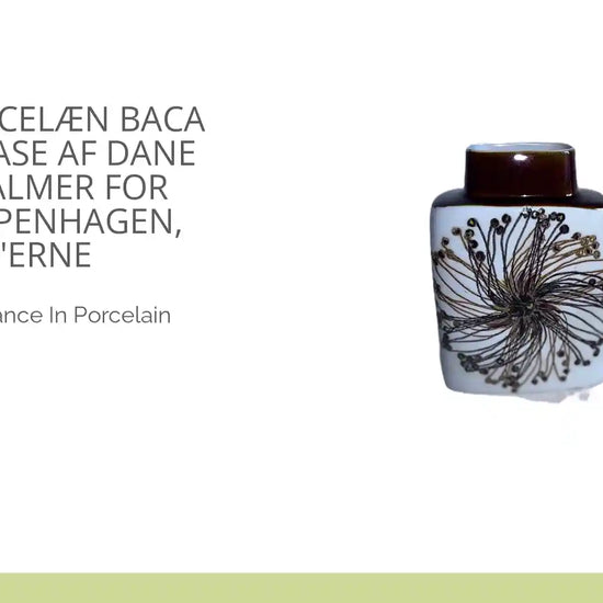 Dansk Porcel&aelig;n Baca Fayence Vase af Dane Ellen Malmer for Royal Copenhagen, 1960'erne by@Outfy