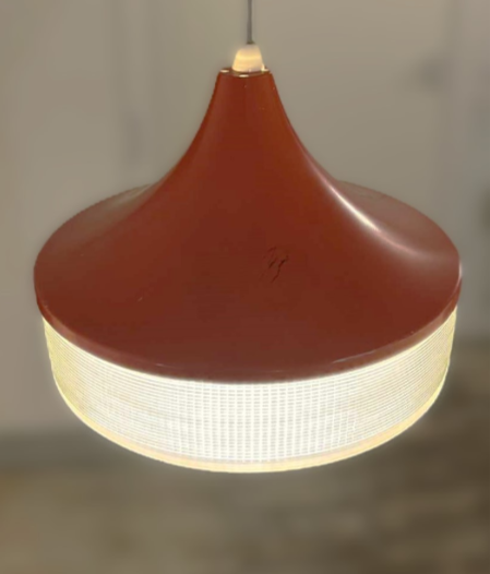 A rare Rotaflex pendant from the 50s designed by Yahsa Heifetz for Celluloseacet, France