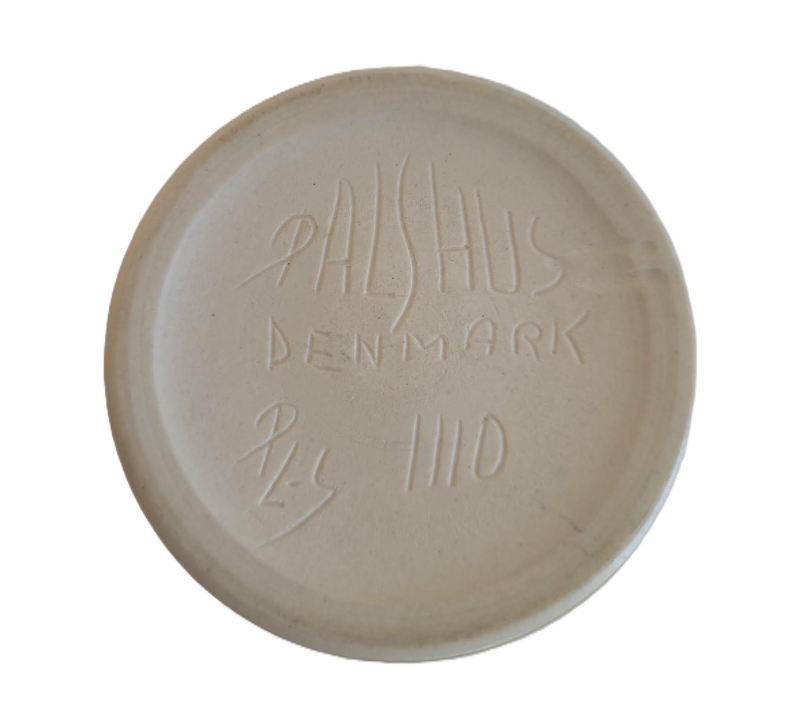 Light brown stoneware vases from Palshus, made in hare fur glaze, Denmark 1960s