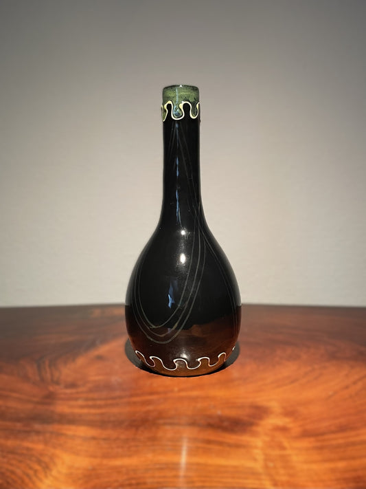 Smuk vintage Italiensk Art Deco keramik vase fra 1950erne - nr. 01257885