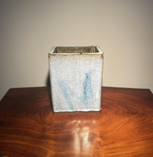 Smuk glaseret stentøjsvase af Peter Fitzner – Unik Bornholmsk keramik - nr. 0147745