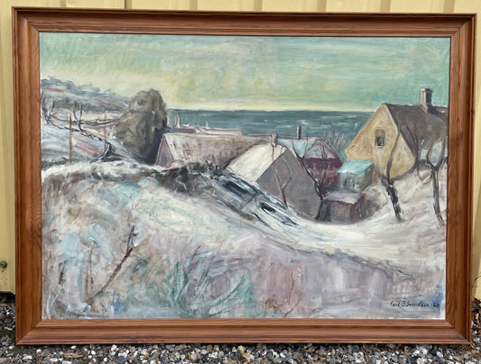 Carl B. Svendsen maleri fra 1960, olie på lærred -