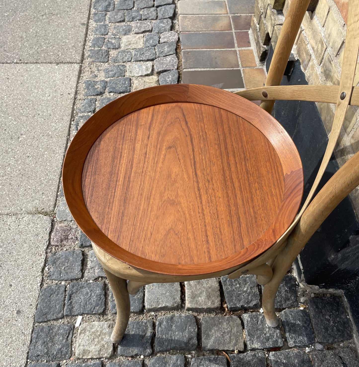 2 ens bakker i massiv teak med fin samlinger - nr. 545875464