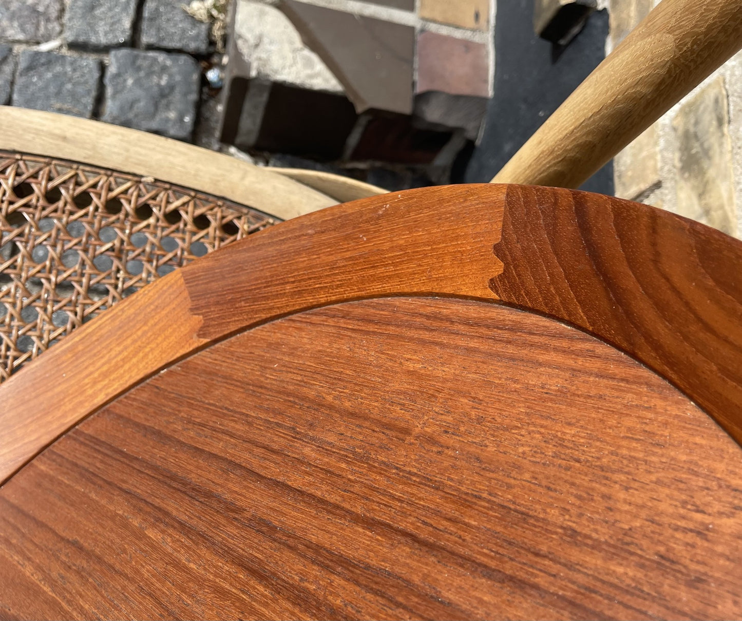 2 ens bakker i massiv teak med fin samlinger - nr. 545875464