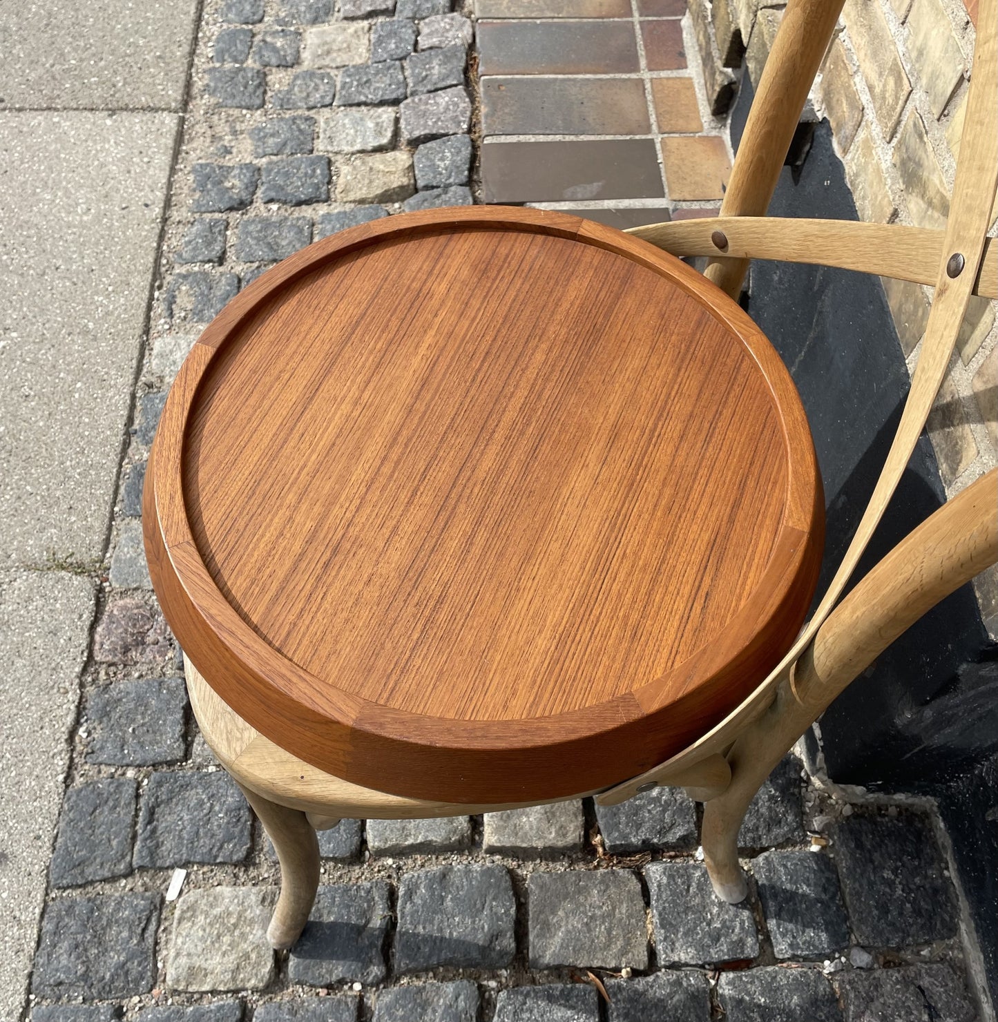 2 ens bakker i massiv teak med fin samlinger - nr. 545875464