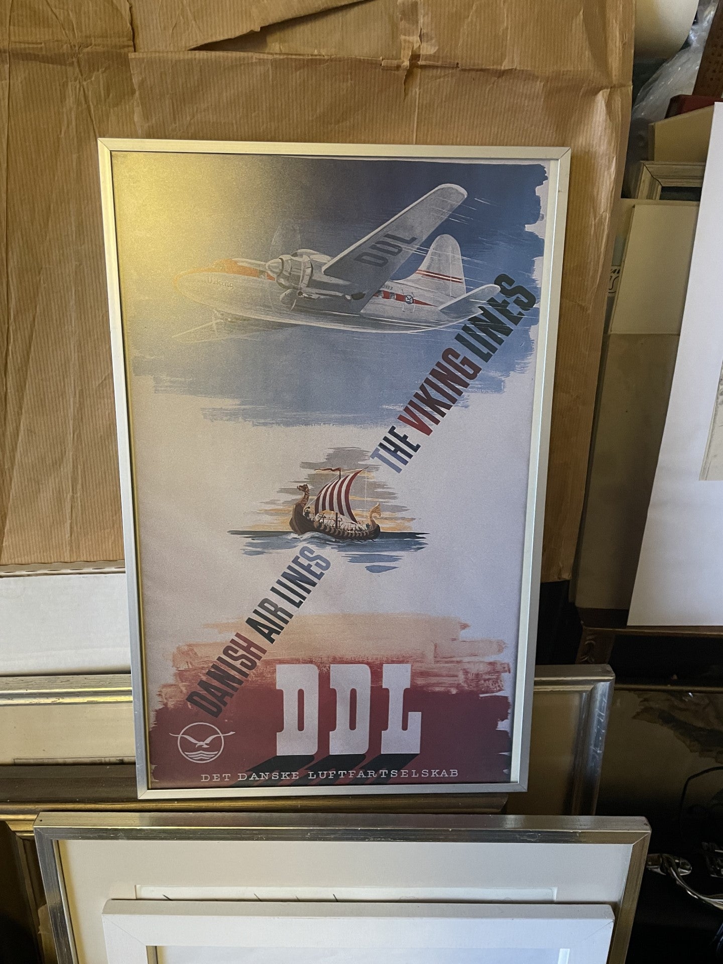 DDL - DANISH AIRLINES (1938) ARTIST FINN BJØRVIG - no. 012004