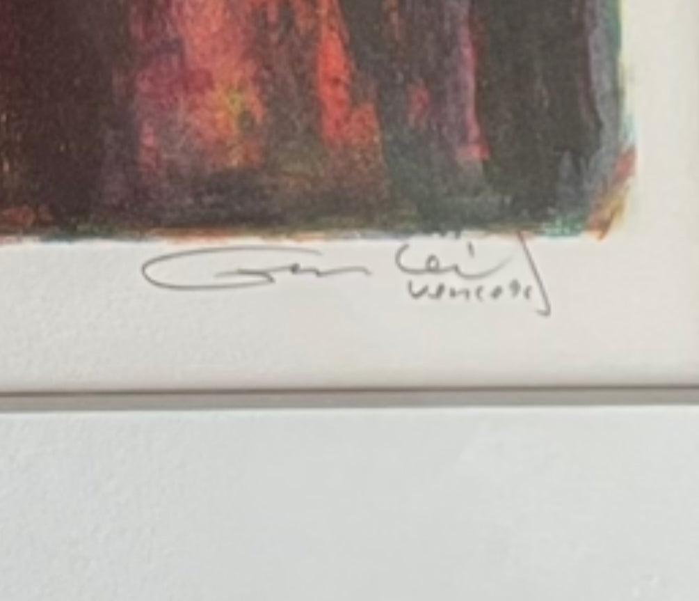 Gunleif Grube litografi nr. 175/190, blyant signeret - nr. 900450