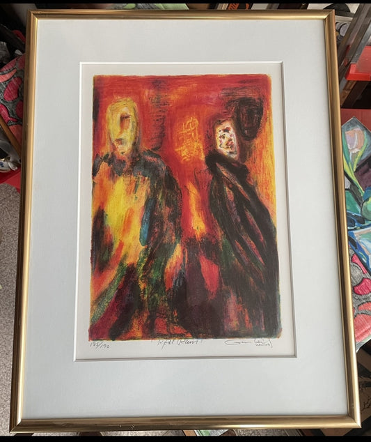 Gunleif Grube litografi nr. 175/190, blyant signeret - nr. 900450