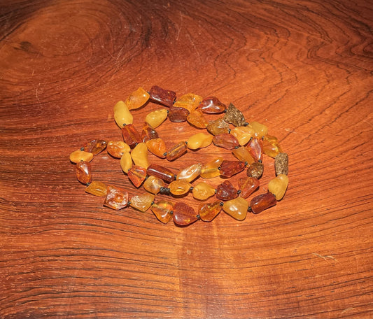 Smuk ravhalskæde af dansk rav - nr. 825625