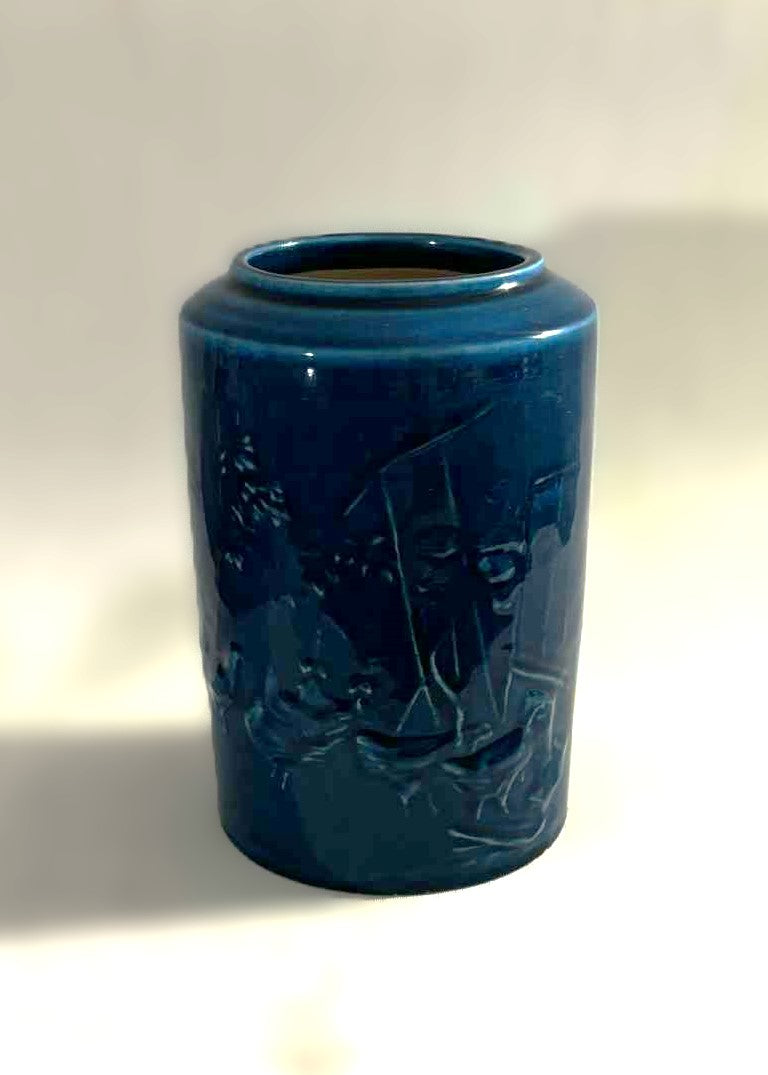 Sjælden Bing & Grøndahl Vase i Lavendelblå Glasur, design af Mogens Bøggild