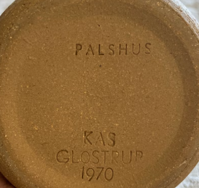 Beautiful stoneware bowl from Palshus in dark blue shades, Design Per Linnemann-Schmidt, 1960s