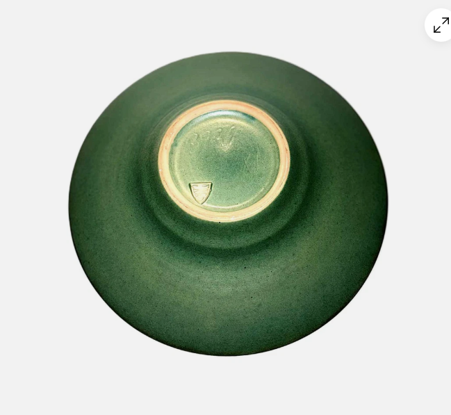 Stort gammelt keramikfad udført i Art Decostil fra Michael Andersen og Søn - nr. 54785440