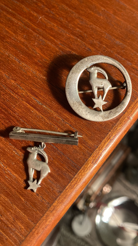 2 broche af Sterling 925