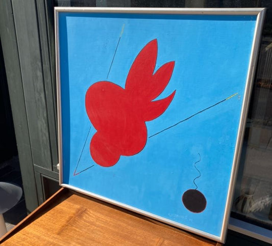 Kunst, oliemaleri på plade af Carsten Rutting Schweitz