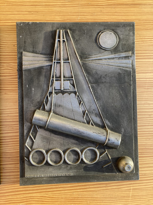 Kunst væg relief af Knud Erik Jørgensen 1972