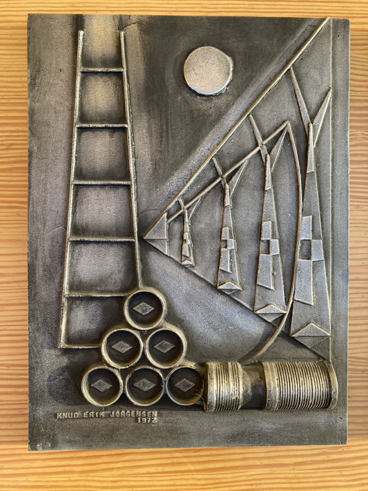 Kunst væg relief af Knud Erik Jørgensen 1972