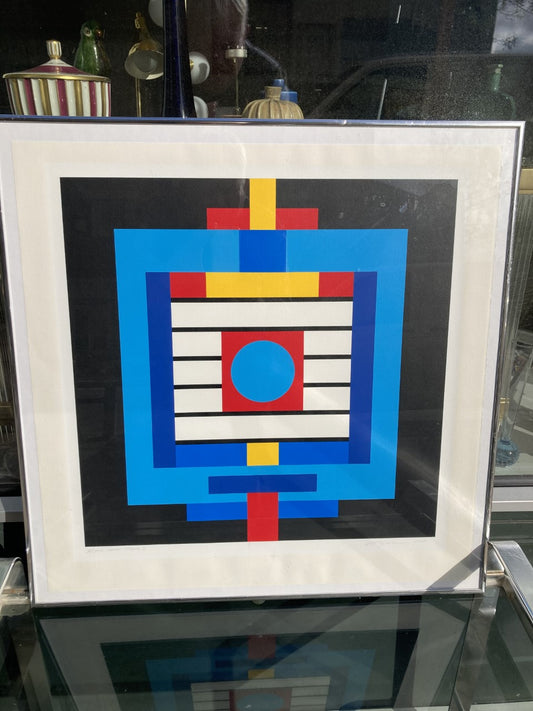 Litografi af Jette Thyssen – Indrammet kunstværk - nr. 25888554