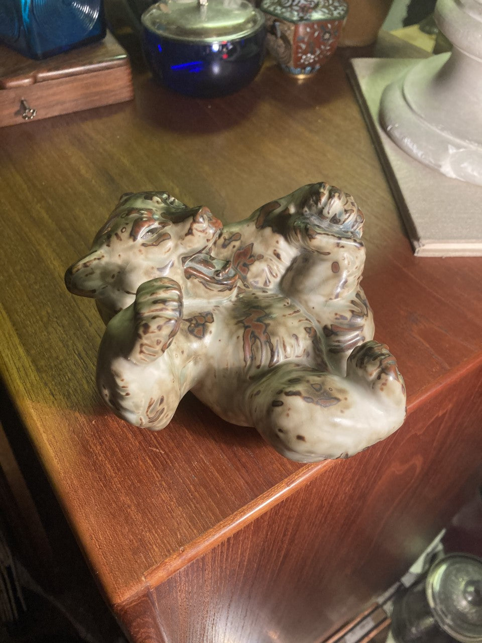 Knud Kyhn, stoneware bear, manufactured by Royal Copenhagen.