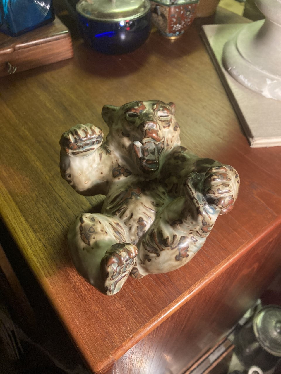 Knud Kyhn, stoneware bear, manufactured by Royal Copenhagen.